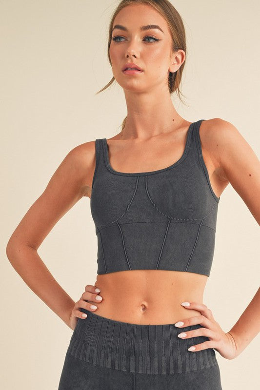 Women Ultra-Comfort Ribbed Sports Bra | Zarnesh