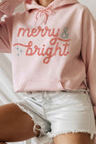 WOMEN'S MERRY AND BRIGHT GRAPHIC HOODIE PLUS SIZE | ZARNESH - Zarnesh