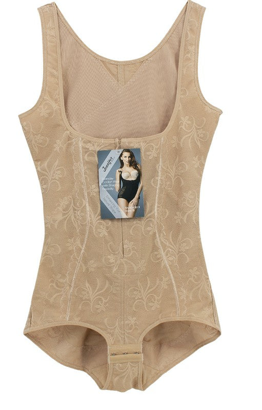 Women's Floral Mesh Body Shaper With Straps 65011 zarnesh.com