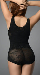 Women's Floral Mesh Body Shaper With Straps 65011 zarnesh.com