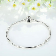 Timeless Simplicity: Silver Beaded Bracelet