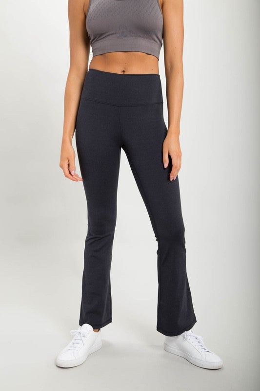 Women Flare Swoop Back High-Waisted Leggings | Zarnesh