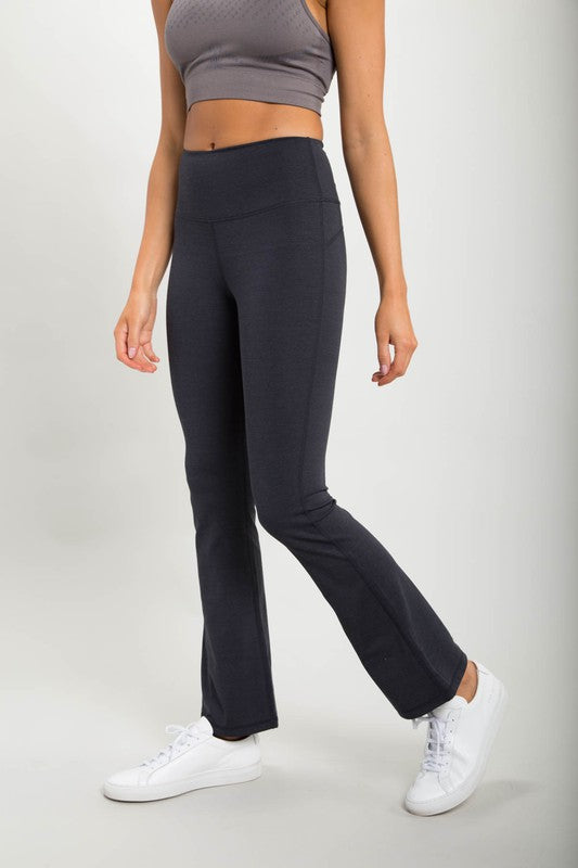 Women Flare Swoop Back High-Waisted Leggings | Zarnesh