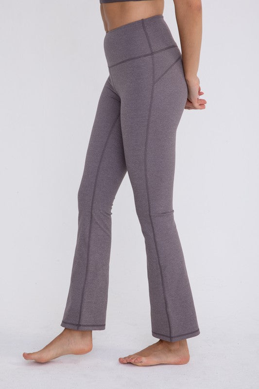 Women Flare Swoop Back High-Waisted Leggings | Zarnesh