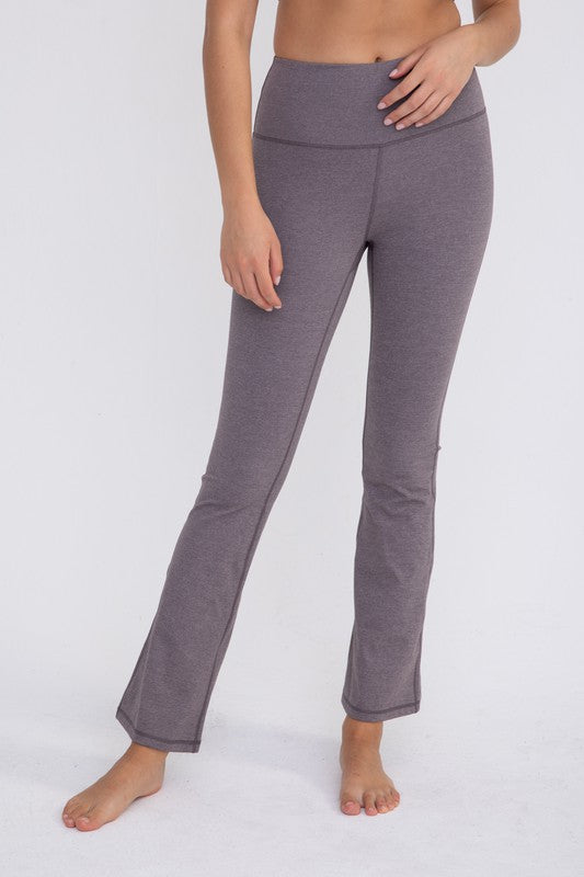 Women Flare Swoop Back High-Waisted Leggings | Zarnesh