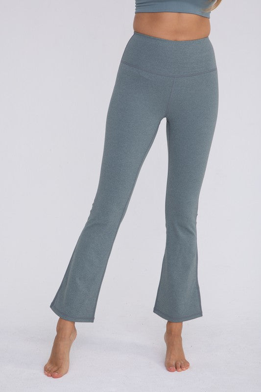 Women Flare Swoop Back High-Waisted Leggings | Zarnesh