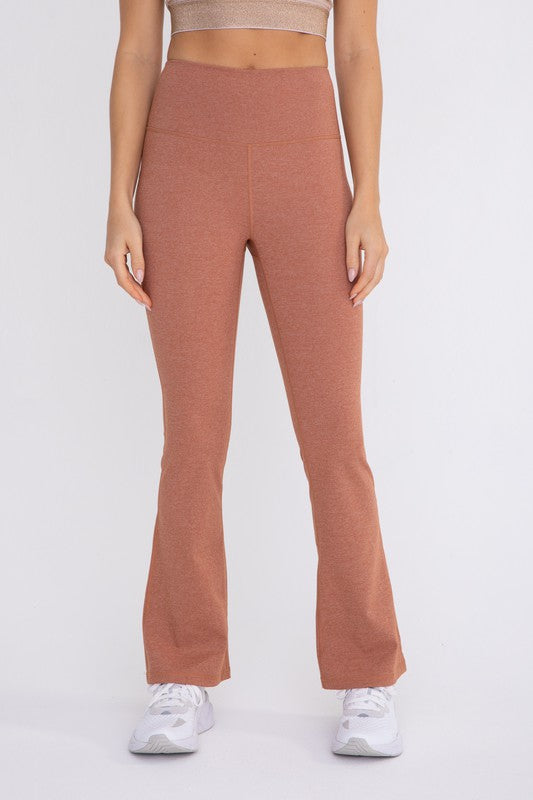 Women Flare Swoop Back High-Waisted Leggings | Zarnesh