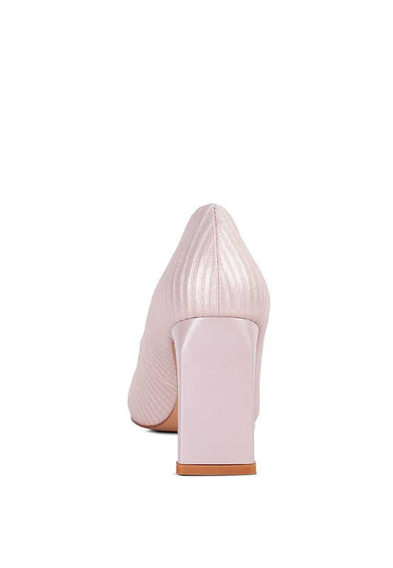 Women's Tickles Italian Block Heel Pumps | Zranesh