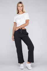 Women’s Lounge Wide Pants with Drawstrings | Zarnesh