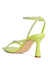 Women's Crush It Diamante Mid Heel Sandal | Zarnesh