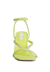 Women's Crush It Diamante Mid Heel Sandal | Zarnesh