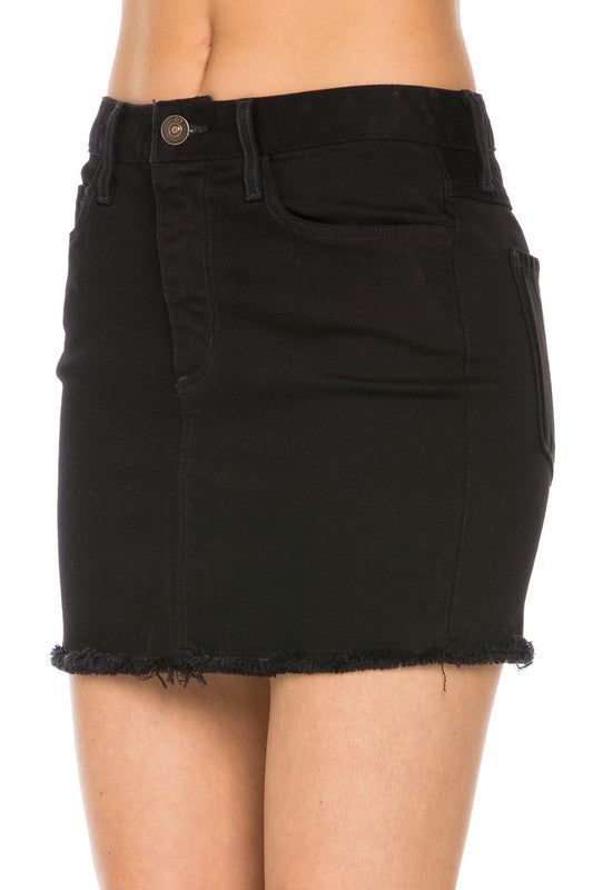 Women Easter Western Pocket Vintage Denim Jeans Mini Skirts Zarnesh