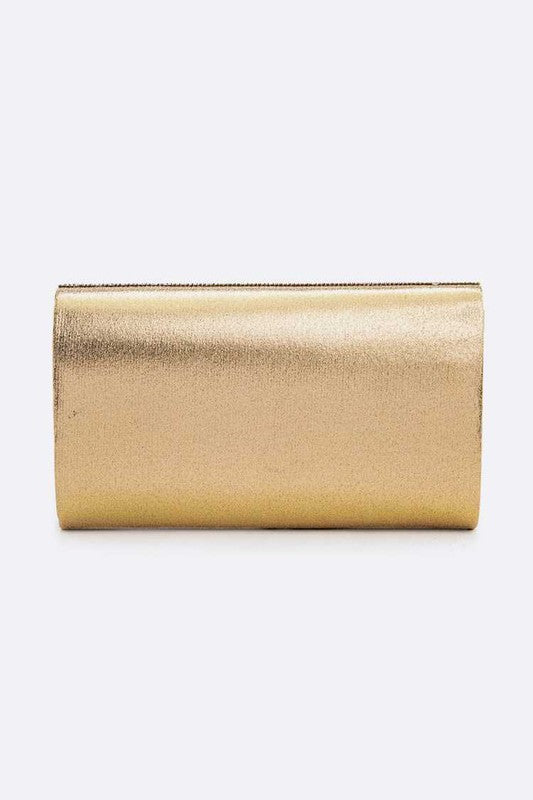 Women Rhinestone Metallic Evening Clutch Bag | Zarnesh