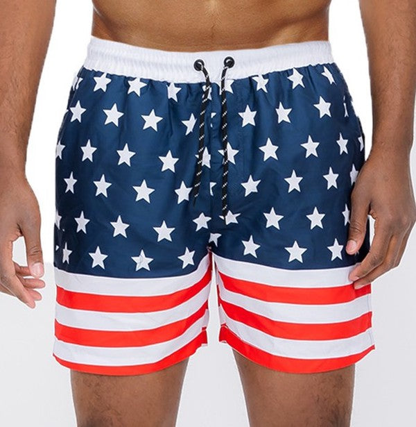 Men's WEIV American Flag Swim Shorts | Zarnesh