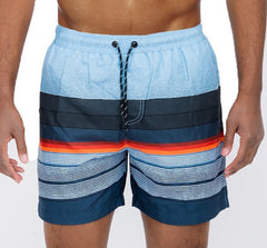 Men's Blue stripes Swim Shorts | Zarnesh