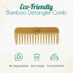 All-Natural Bamboo Comb - Gentle Hair Care for a Sustainable Beauty Routine | Zarnesh