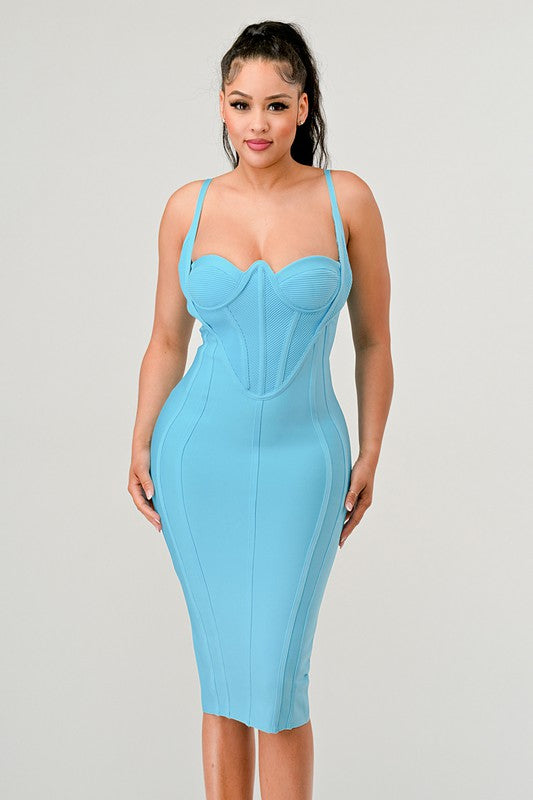 Women Athina Formal Zipper Corset Bandage Mini dress | Zarnesh