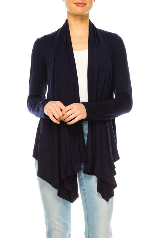 Women Solid Waist Length Cardigan in Relaxed Fit | Zarnesh