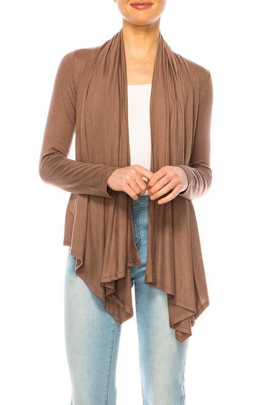 Women Solid Waist Length Cardigan in Relaxed Fit | Zarnesh