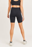 Women Bronze Tactel Lycra High Impact Biker Side Pocket Shorts Zarnesh