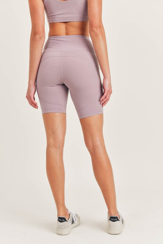 Women Bronze -Tactel-Lycra High-Impact Biker Shorts | Zarnesh