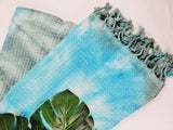 Four Pack Honeycomb Throw Blanket Lightweight Quick Dry XL Zarnesh