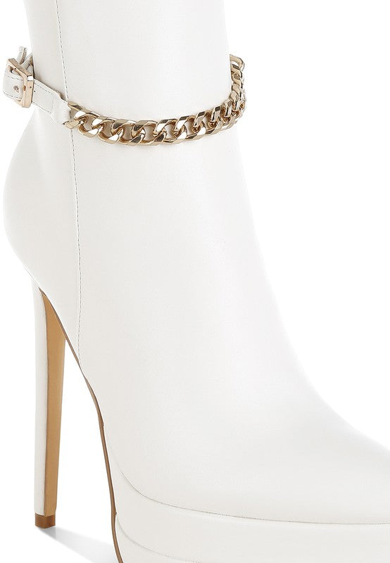 Women’s Narok Metallic Chain Detail Boots | Zarnesh