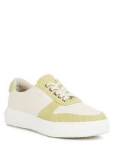  Women's Kjaer Dual Tone Leather Sneakers | Zarnesh