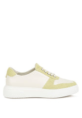  Women's Kjaer Dual Tone Leather Sneakers | Zarnesh