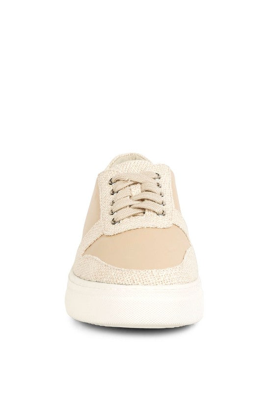  Women's Kjaer Dual Tone Leather Sneakers | Zarnesh