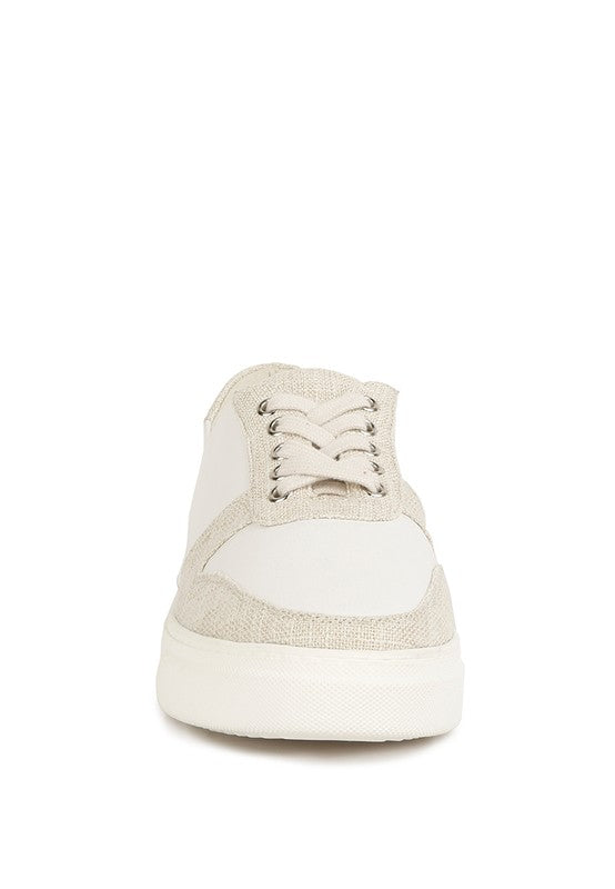  Women's Kjaer Dual Tone Leather Sneakers | Zarnesh