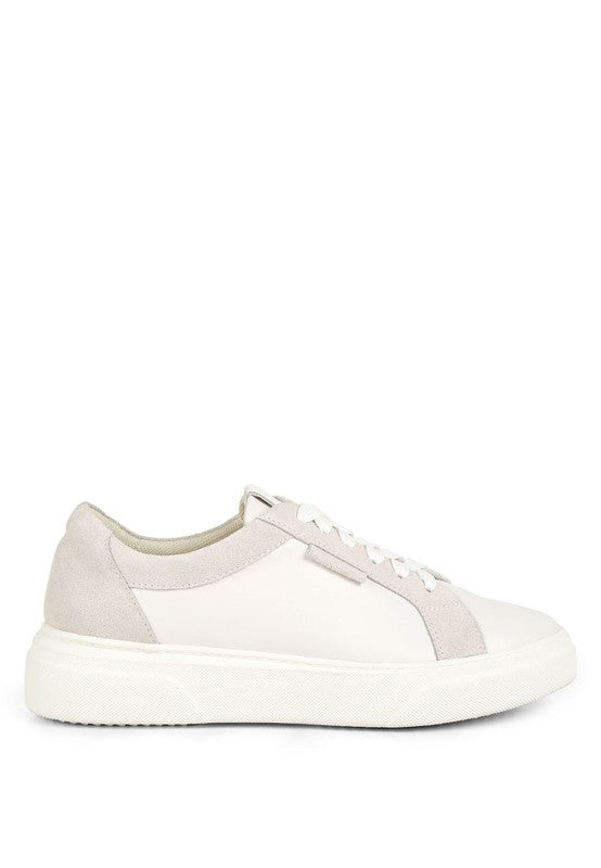 Women's Endler Color Block Leather Sneakers | Zarnesh