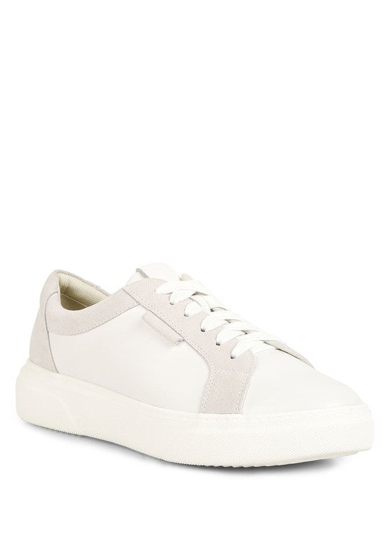 Women's Endler Color Block Leather Sneakers | Zarnesh