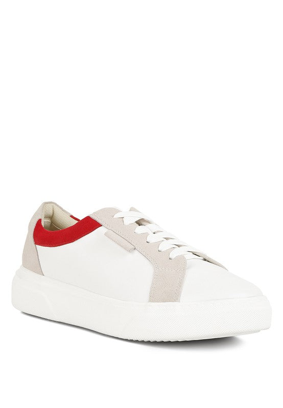 Women's Endler Color Block Leather Sneakers | Zarnesh