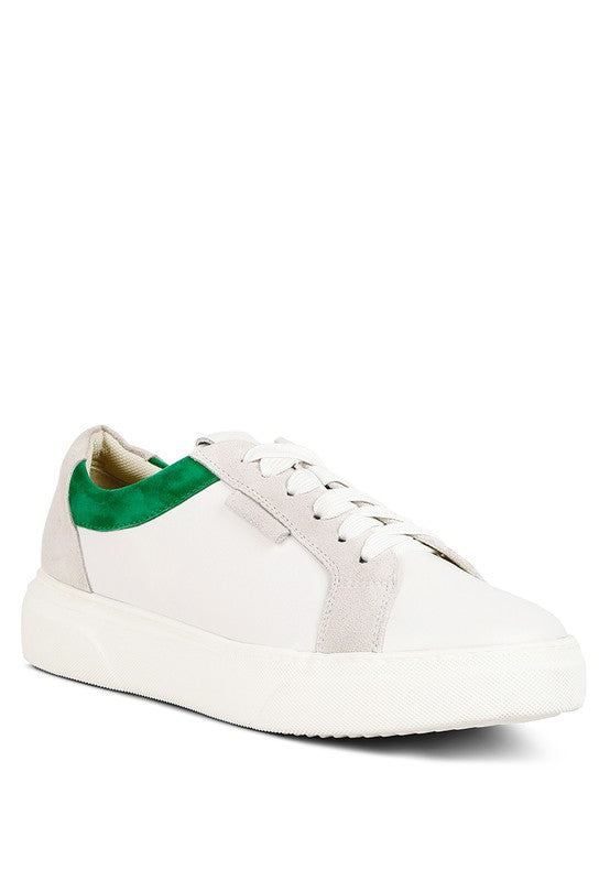 Women's Endler Color Block Leather Sneakers | Zarnesh