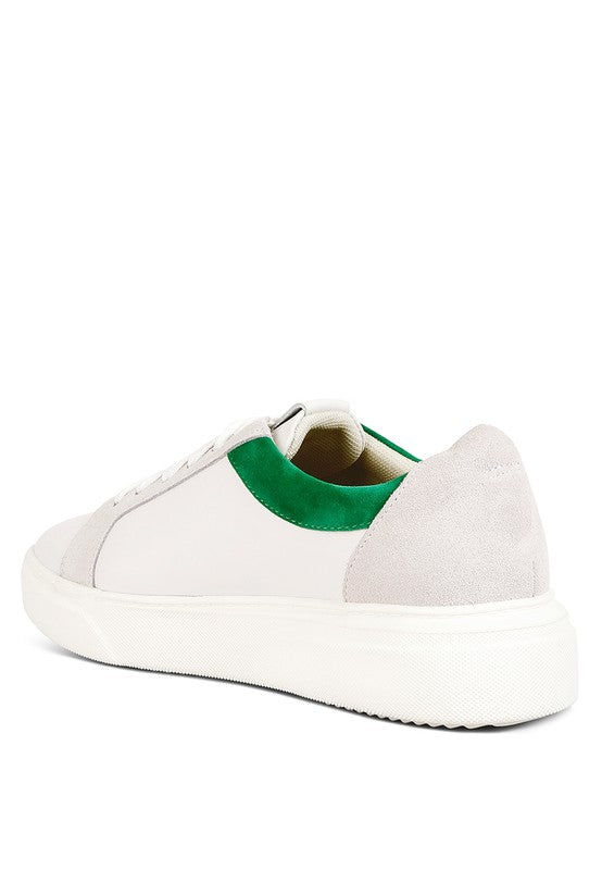 Women's Endler Color Block Leather Sneakers | Zarnesh