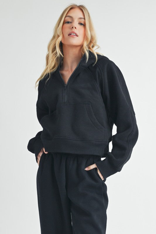 Women Drea Half Zip Hoodie | Zarnesh