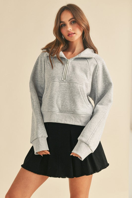 Women Drea Half Zip Hoodie | Zarnesh