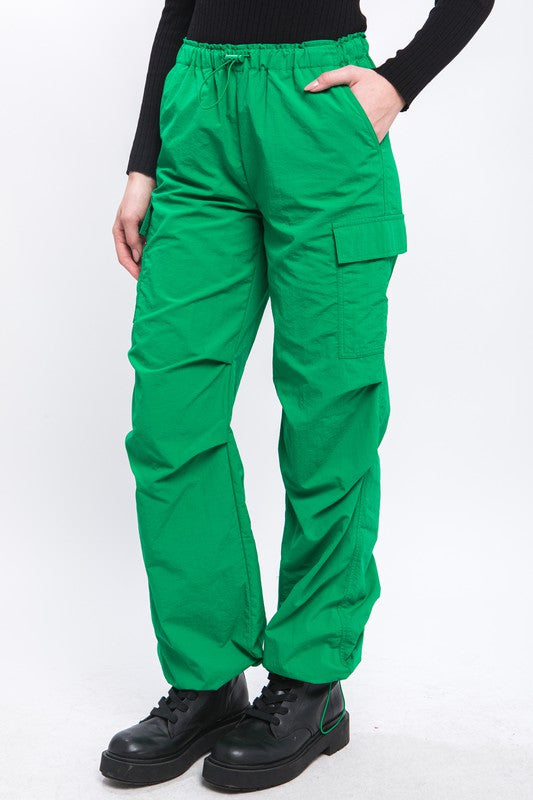 Women's Loose Fit Parachute Cargo Pants  | Zarnesh