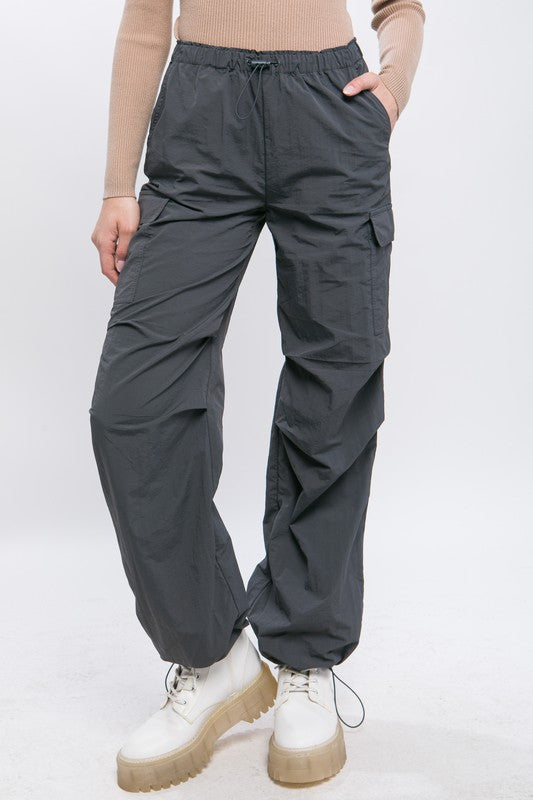 Women's Loose Fit Parachute Cargo Pants  | Zarnesh