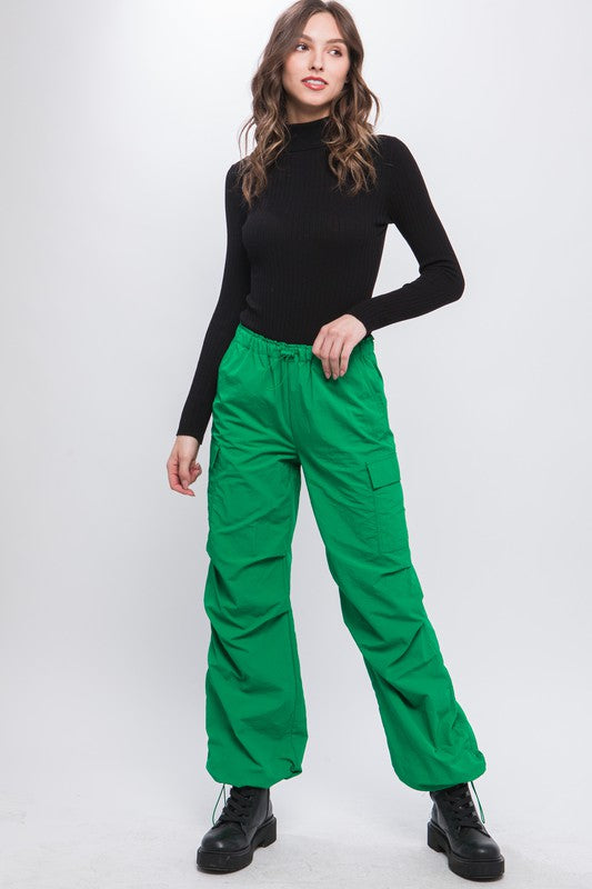 Women's Loose Fit Parachute Cargo Pants  | Zarnesh