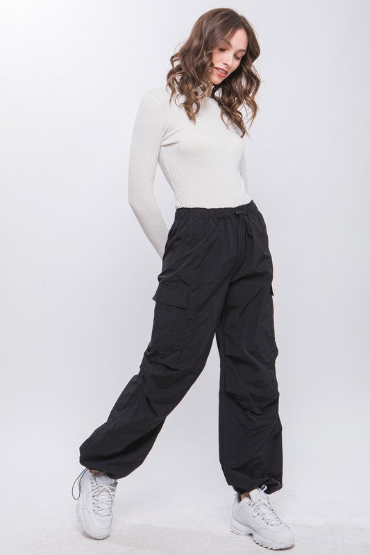 Women's Loose Fit Parachute Cargo Pants  | Zarnesh