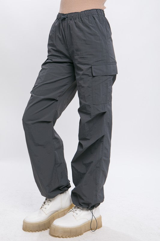 Women's Loose Fit Parachute Cargo Pants  | Zarnesh