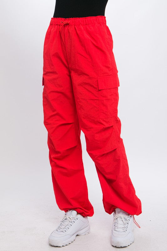 Women's Loose Fit Parachute Cargo Pants  | Zarnesh