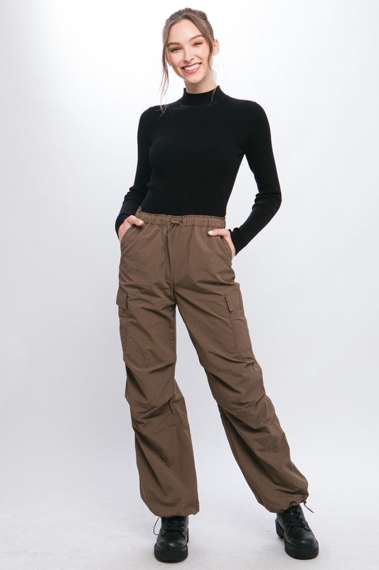 Women's Loose Fit Parachute Cargo Pants  | Zarnesh