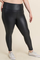 Women Plus Curvy OG Foil High Waist Leggings | Zarnesh