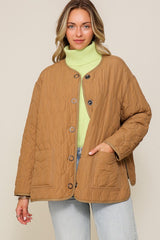 Women Quilted Puffer Jacket with Pockets | Zarnesh