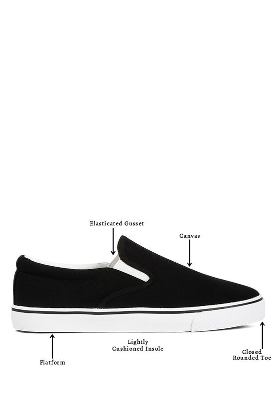 Women's Merlin Canvas Slip On Sneakers | Zarnesh