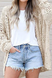 Women's Crochet Dolman Knit Sleeve Cardigan | Zarnesh