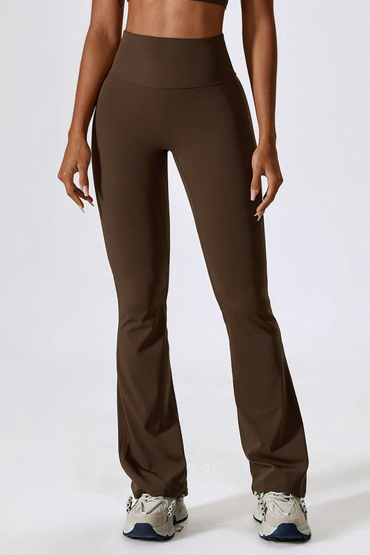 Women High Rise Waist Stretch Flared Design Skinny Fit Pants Zarnesh